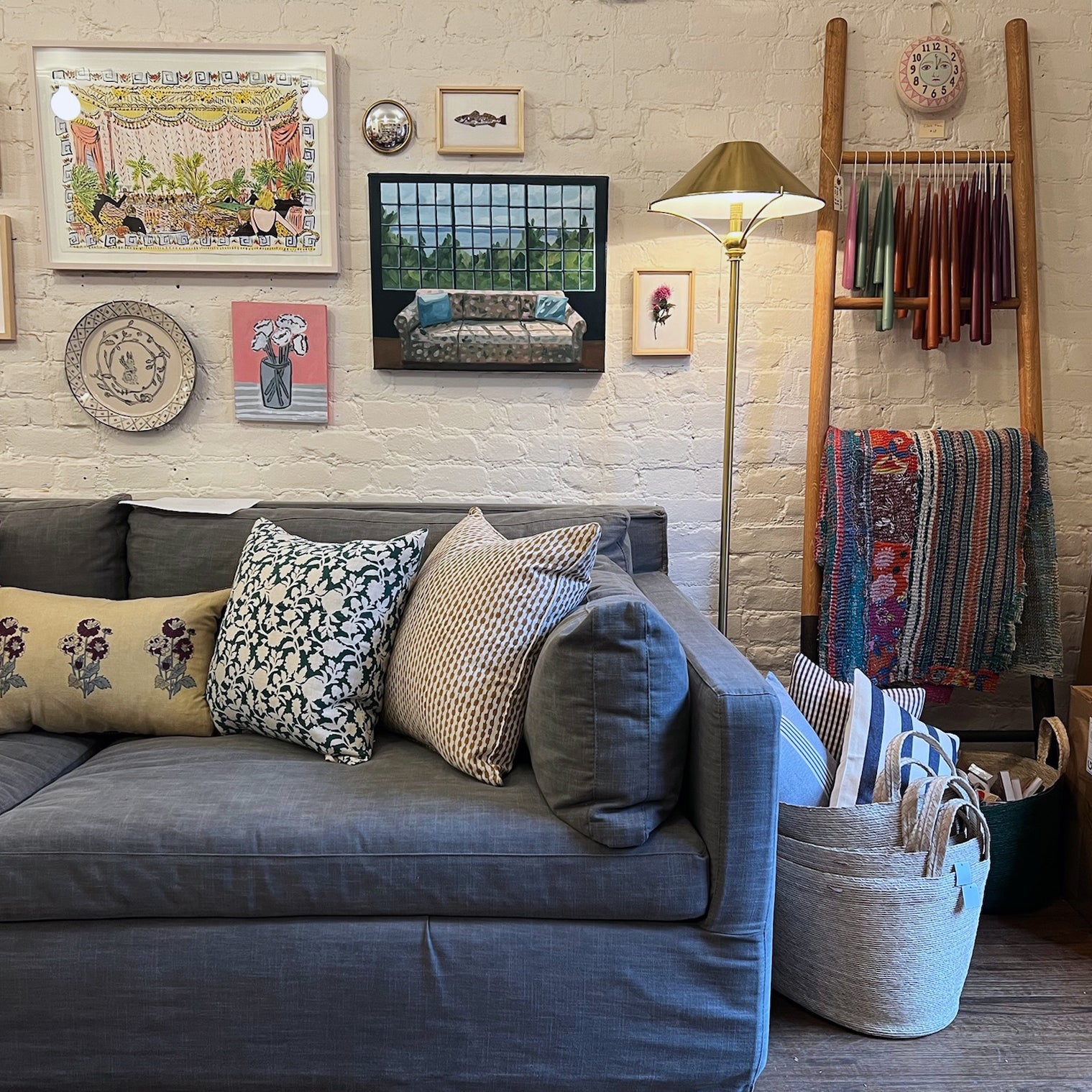 Natural Oval Floor Basket