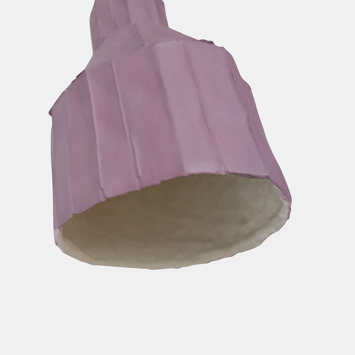 Petal Pink Cylinder Paper Clay Pendant