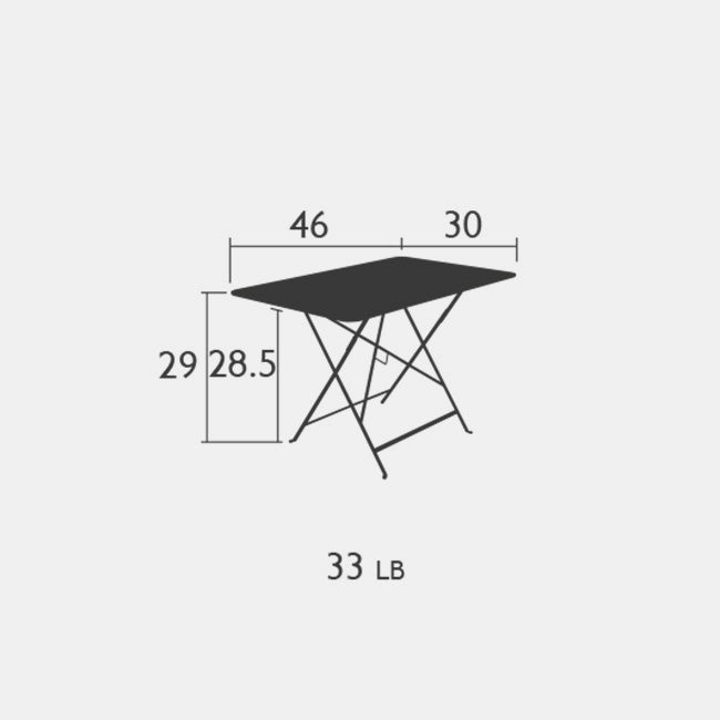 Bistro 46&quot; x 30&quot; Rectangle Table