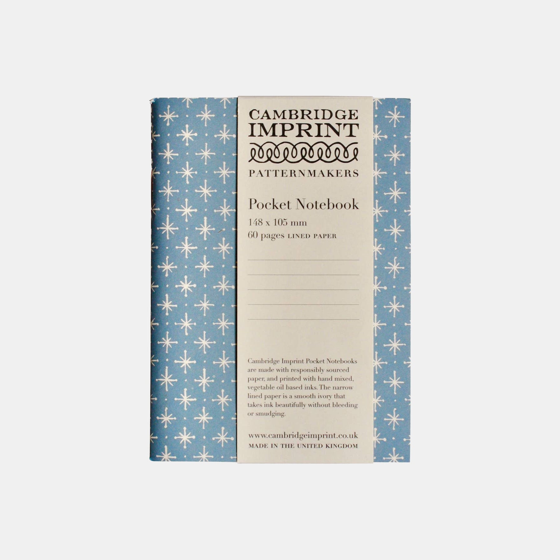 Pocket Notebook Little Stars Faded Denim - Collyer's Mansion