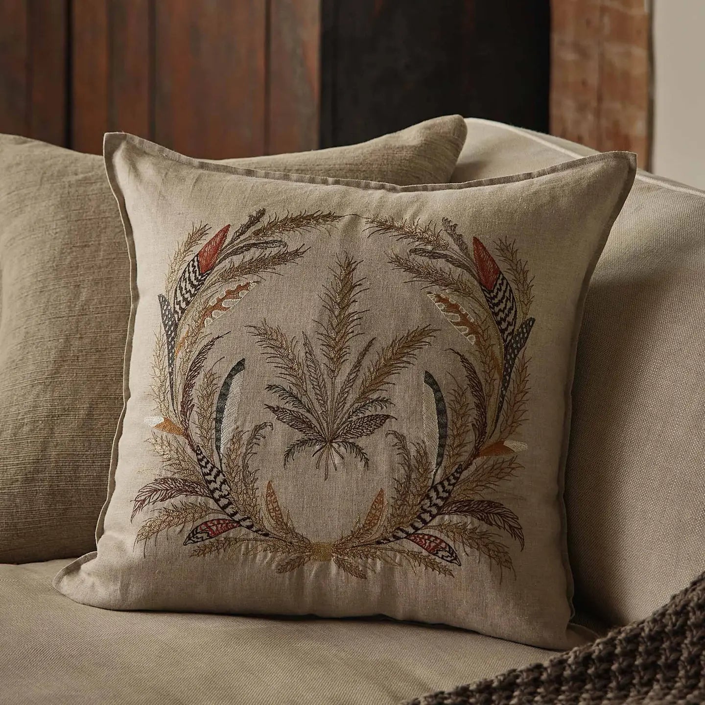 Wheat Harvest Square Pillow