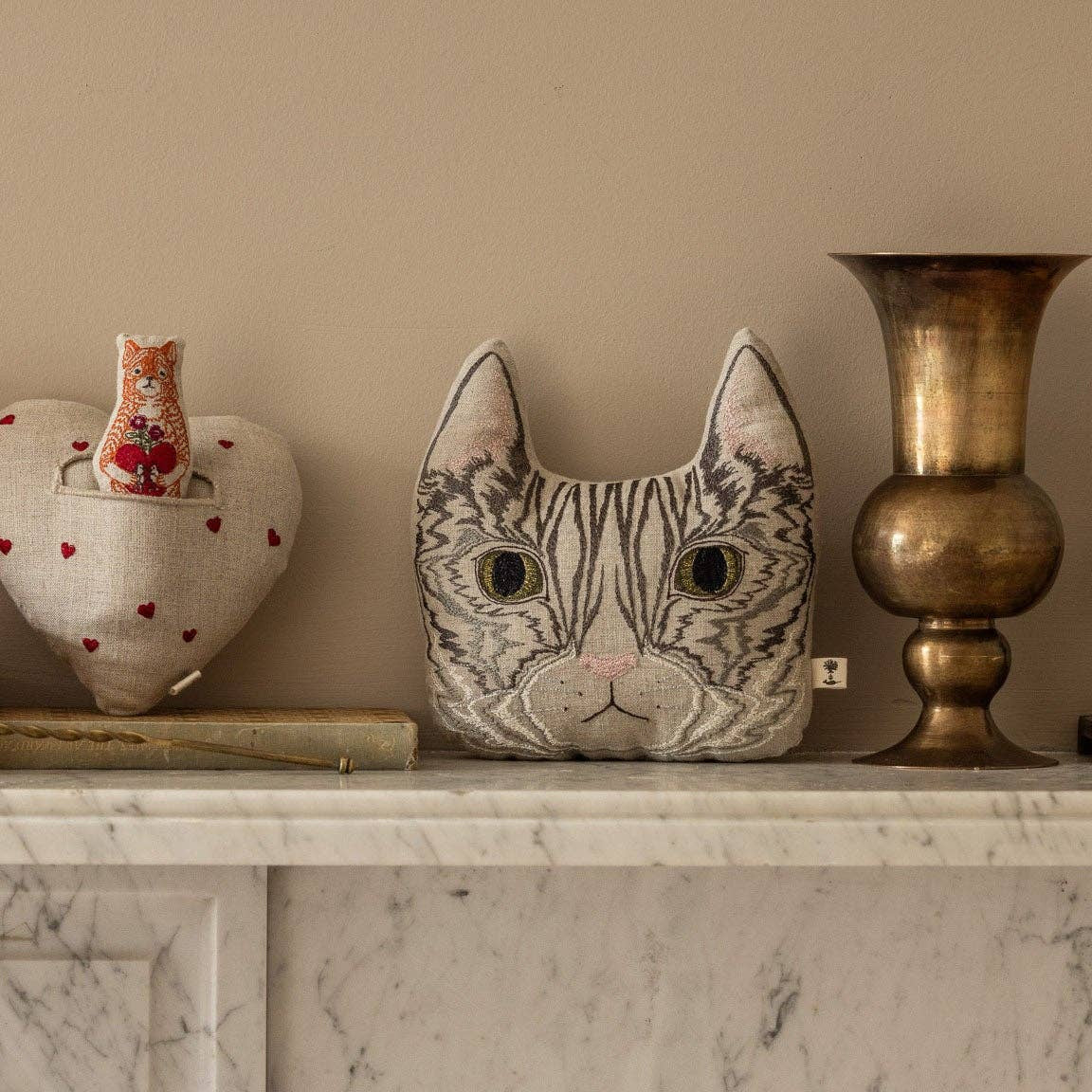 Tabby Cat Tiny Pillow - Collyer's Mansion