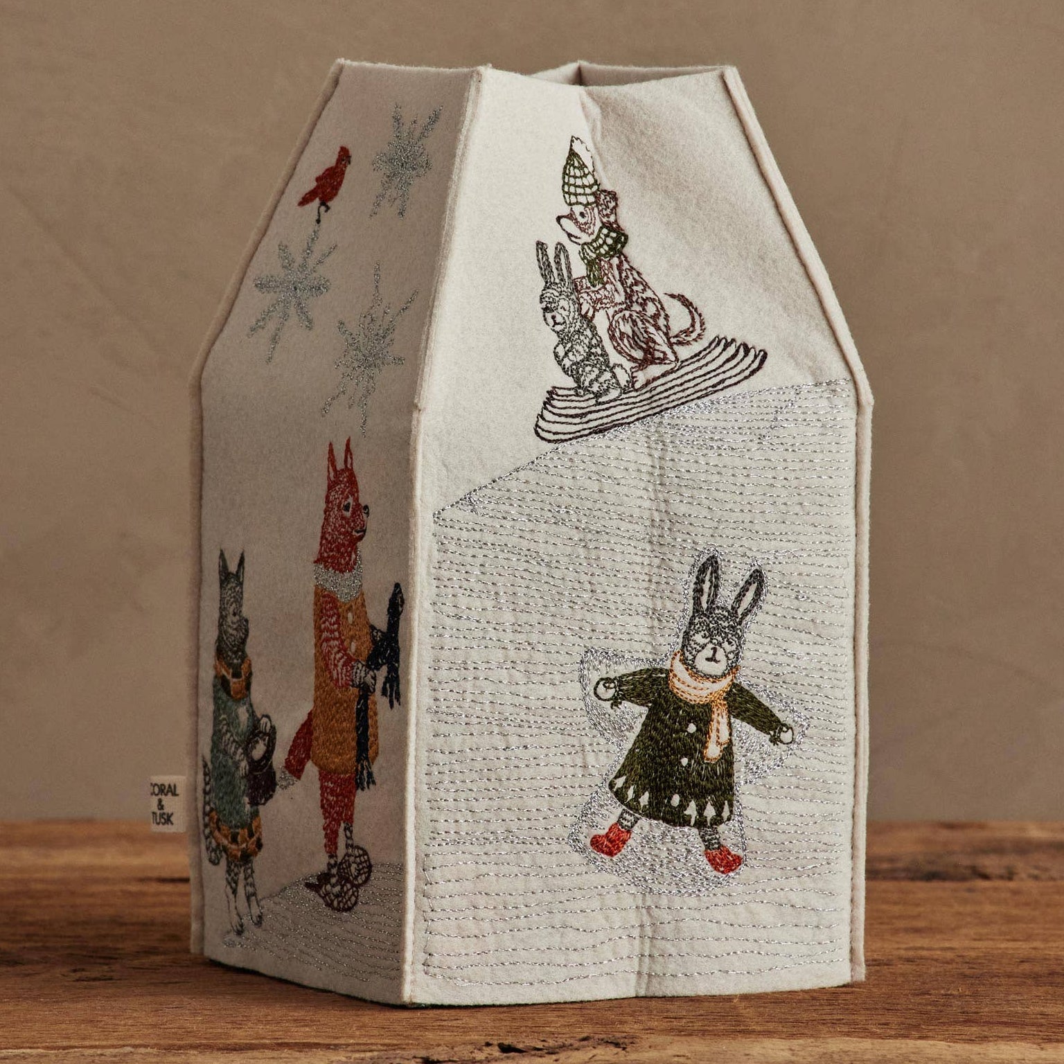 Snow Day Tissue Box Cover