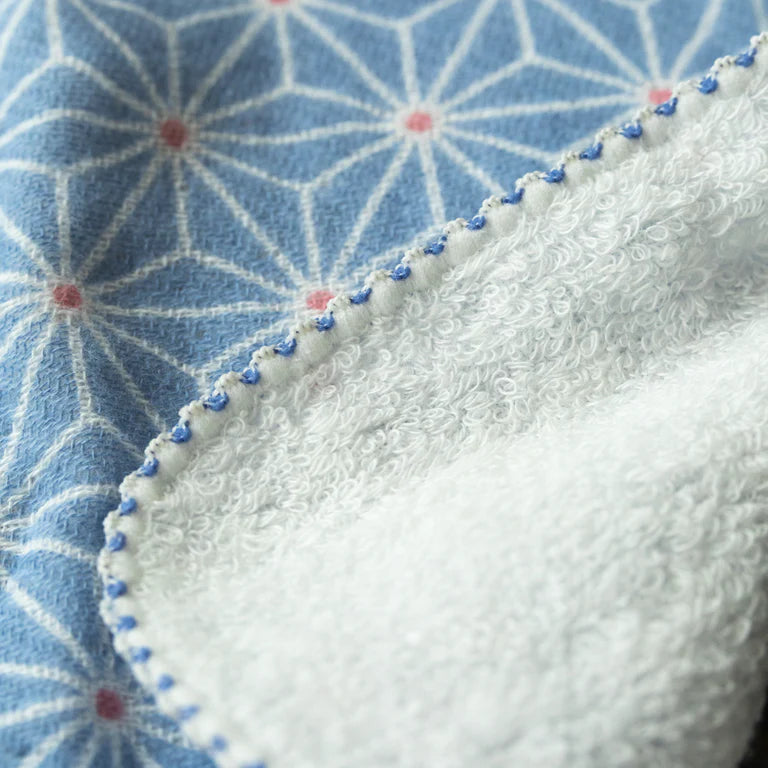 Blue Asanoha Washcloth