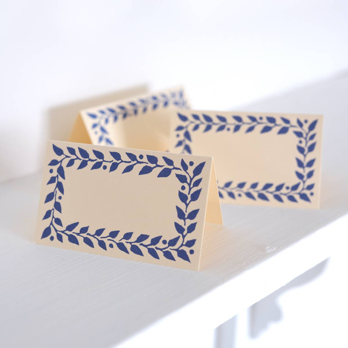 Place Cards in Scumble Blue: Pack of Twelve