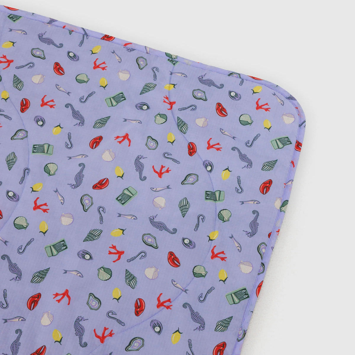 Puffy Picnic Blanket in Sea Charms