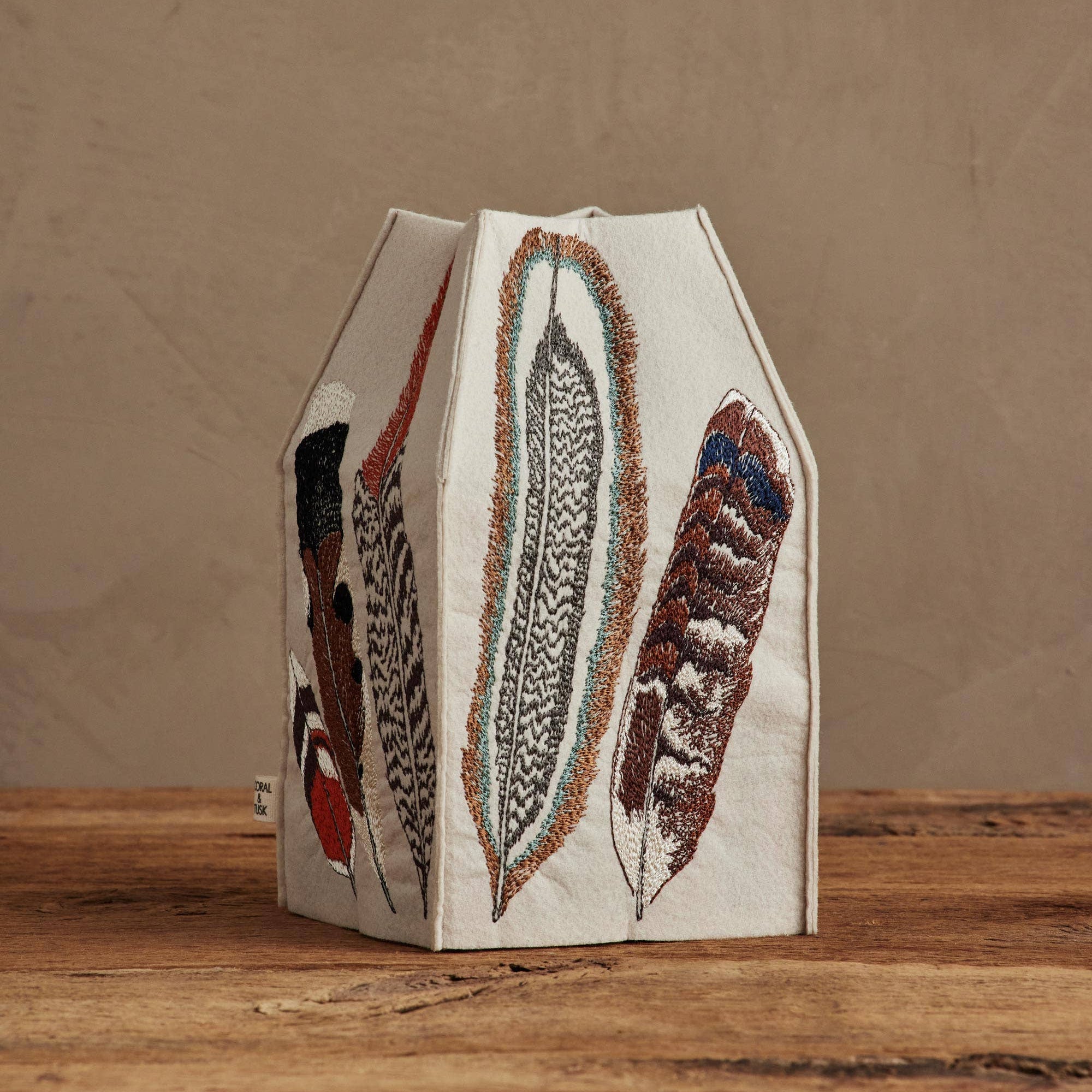 Feathers Tissue Box Cover - Collyer's Mansion