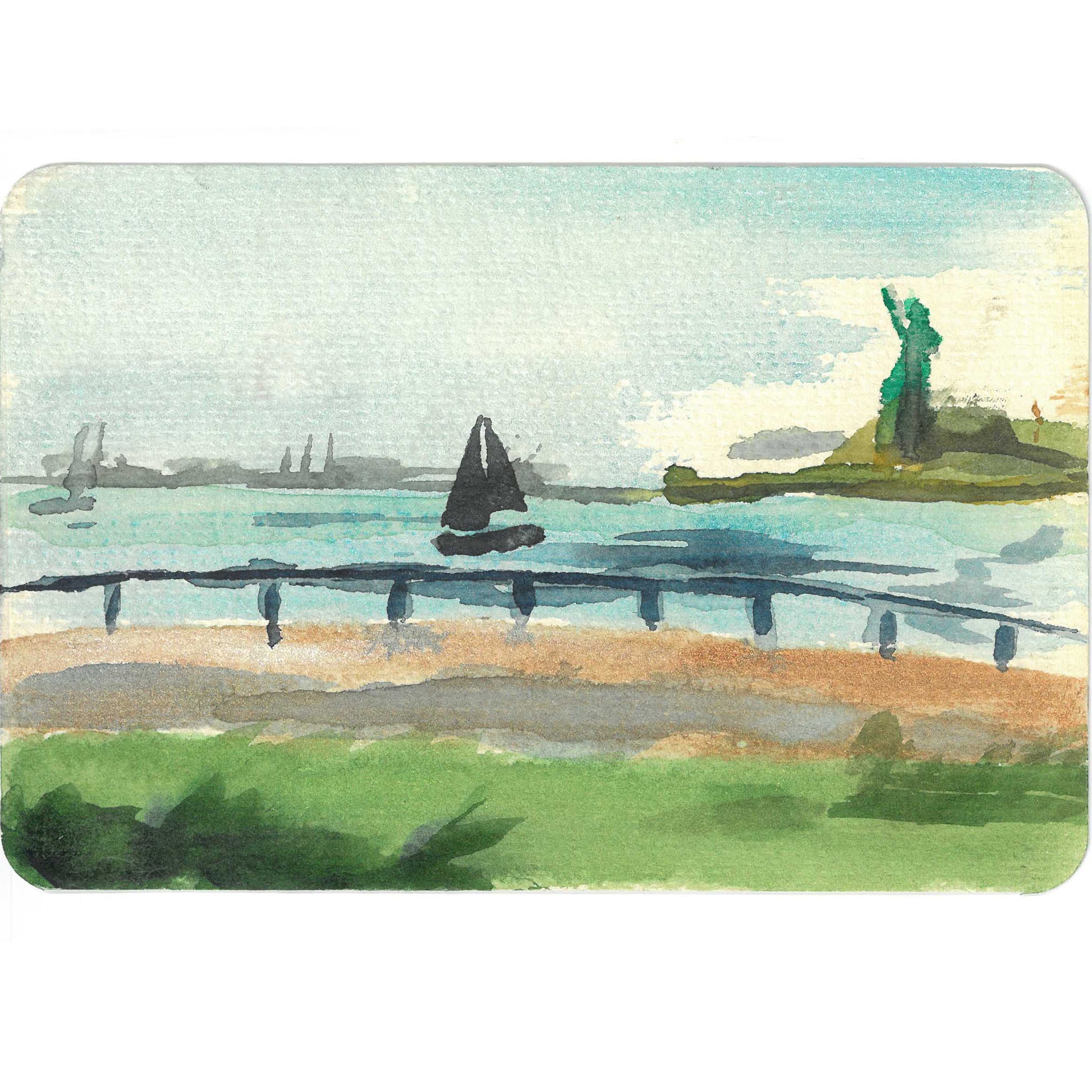 Lady Liberty from Gov. Island by Andrea Dibben