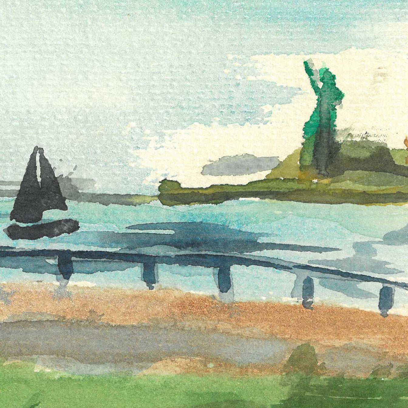 Lady Liberty from Gov. Island by Andrea Dibben