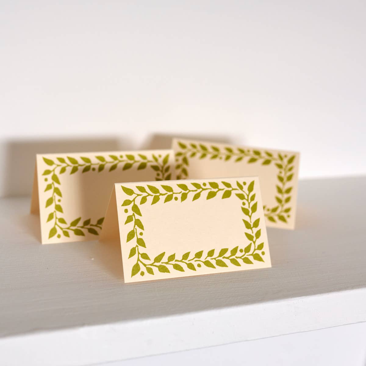 Place Cards in Bawden Green: Pack of Twelve