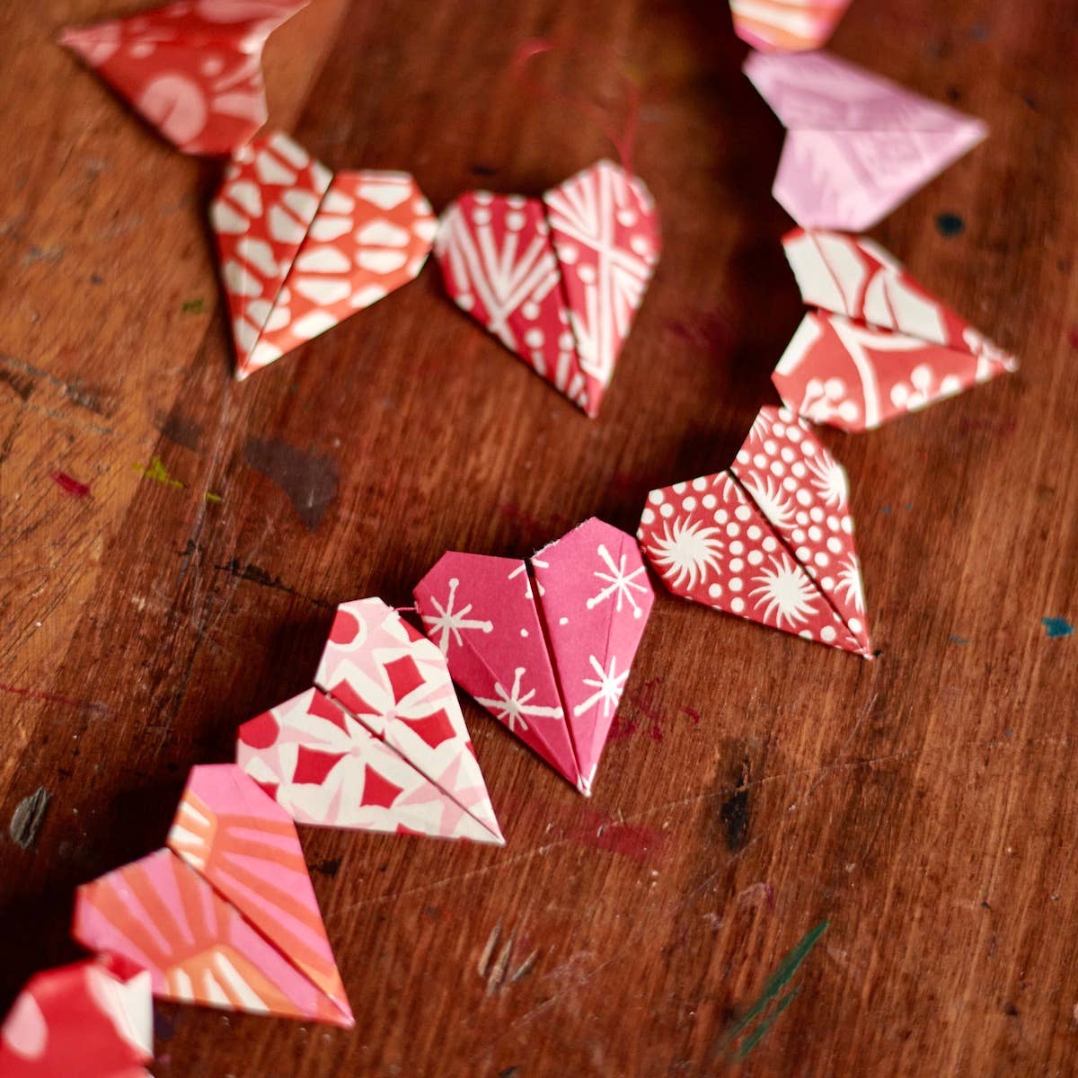 Origami Kit: Heart Bunting Garland
