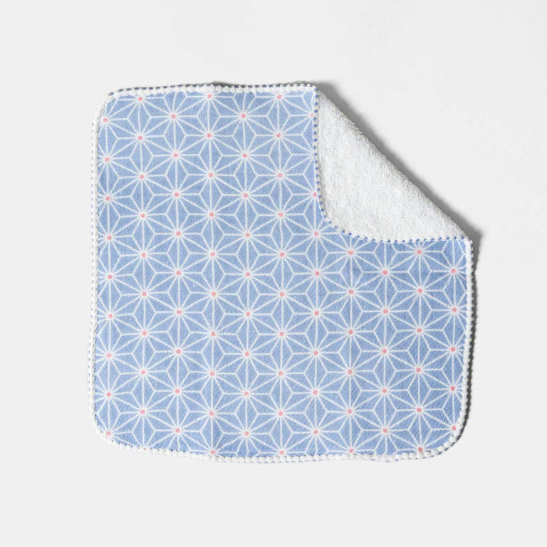 Blue Asanoha Washcloth