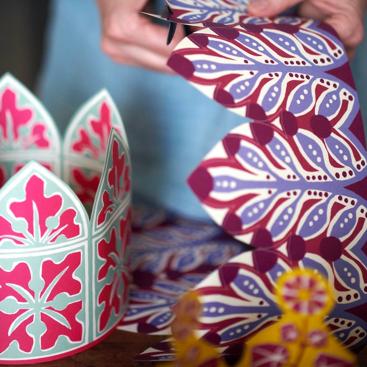 Six Coronet Paper Crowns - Collyer's Mansion