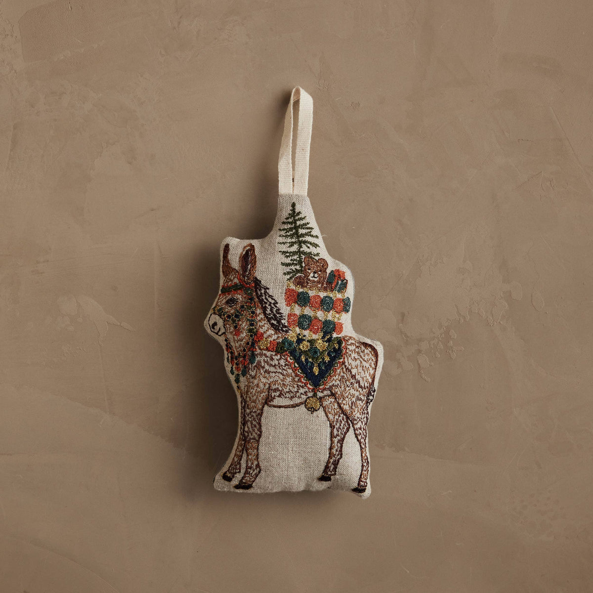 Christmas Donkey Ornament