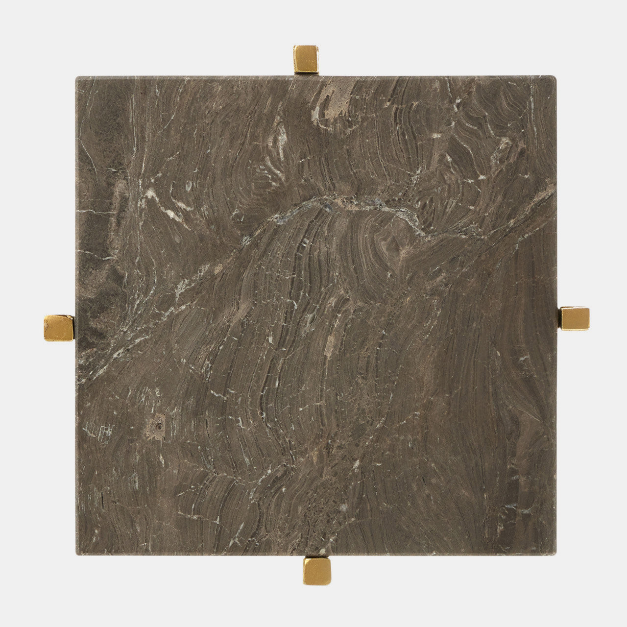 Flying Marble Gold Drinks Table