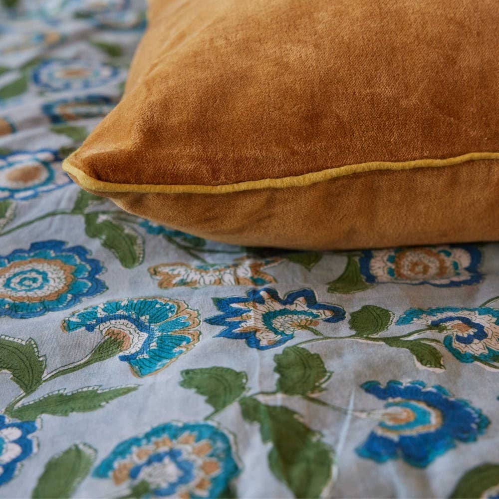 Sofa Topper in Guapao Blue Green - Collyer's Mansion