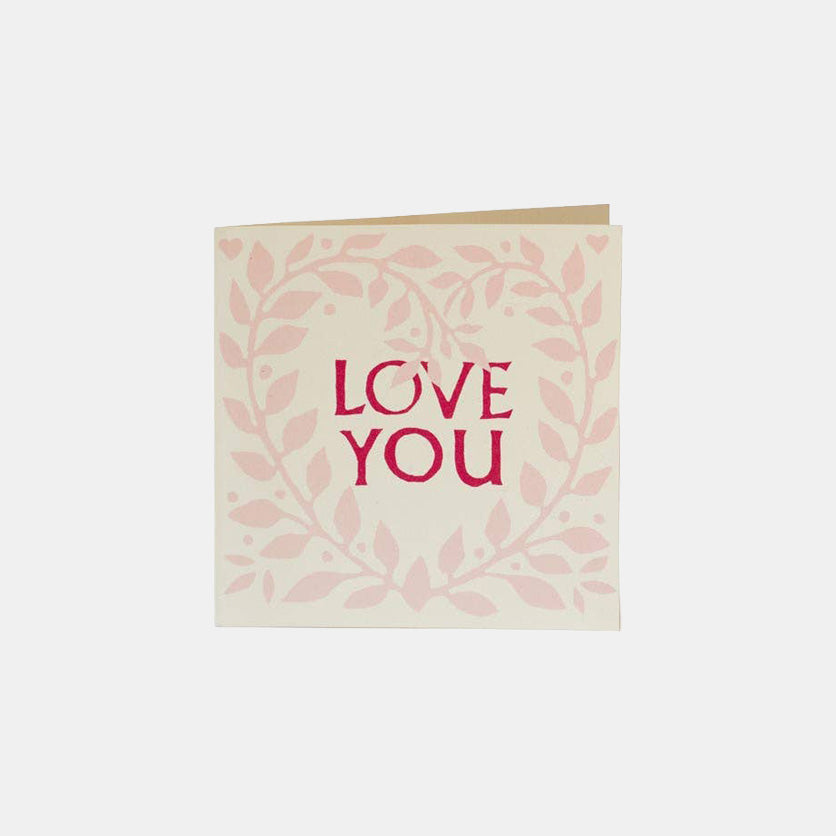 Love You Wreath Card