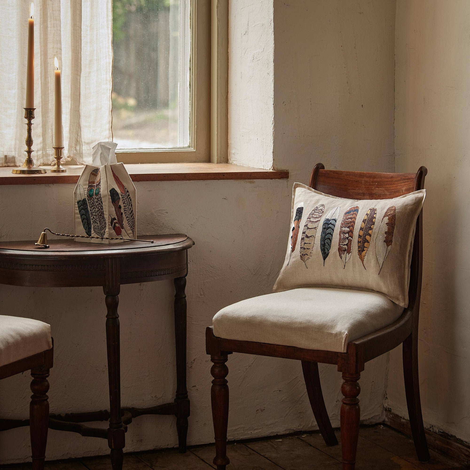 Feathers Tissue Box Cover - Collyer's Mansion