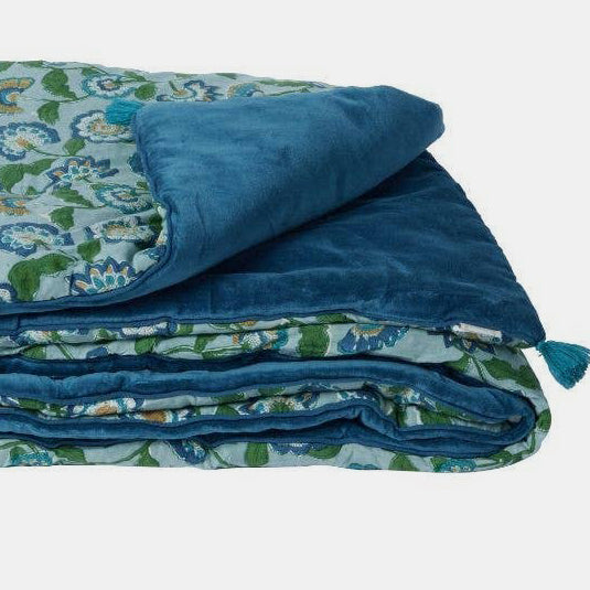 Sofa Topper in Guapao Blue Green - Collyer's Mansion