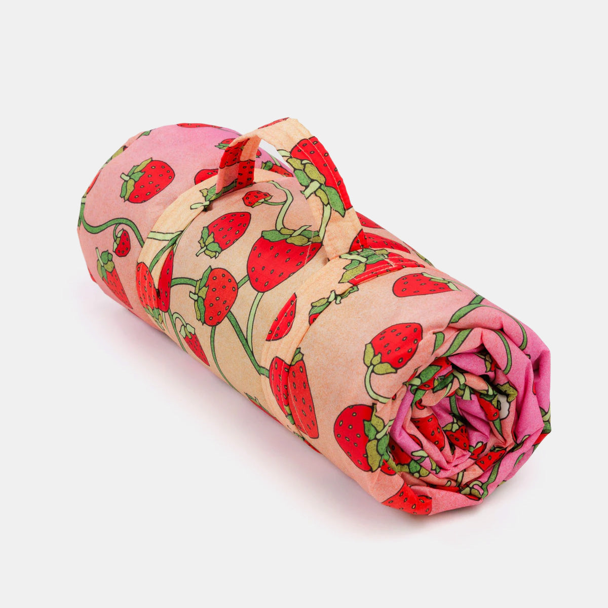 Puffy Picnic Blanket in Strawberry Blossom