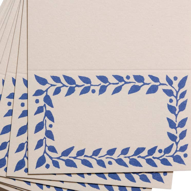 Place Cards in Scumble Blue: Pack of Twelve