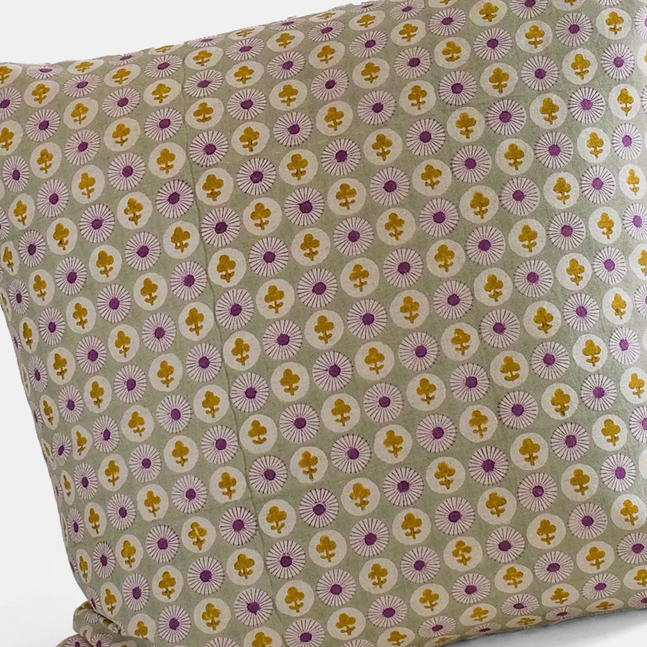 Gauri Pistachio Square Pillow - Collyer's Mansion