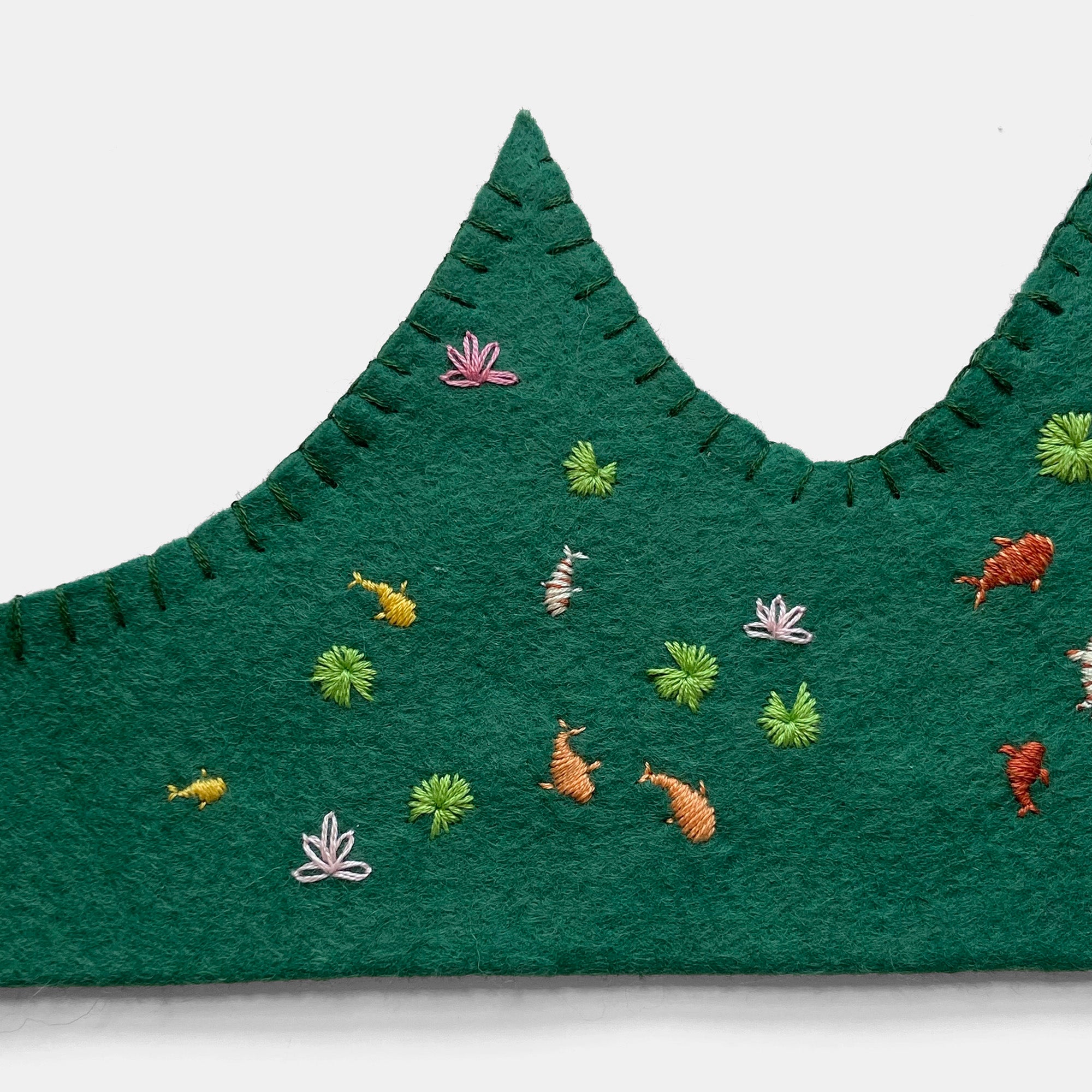 Handmade Felt Crown in Koi Pond