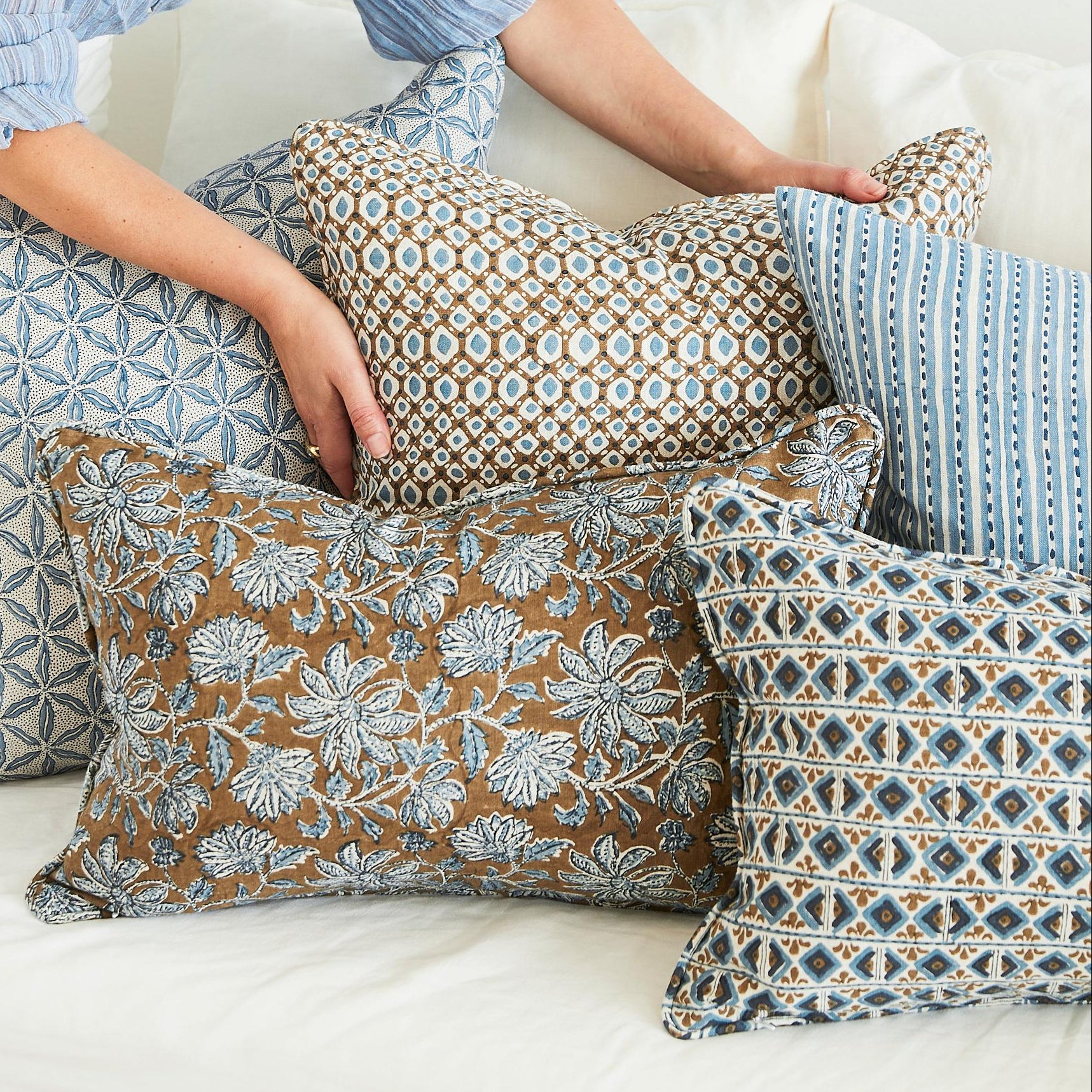 Ishtar Tobacco Lumbar Pillow