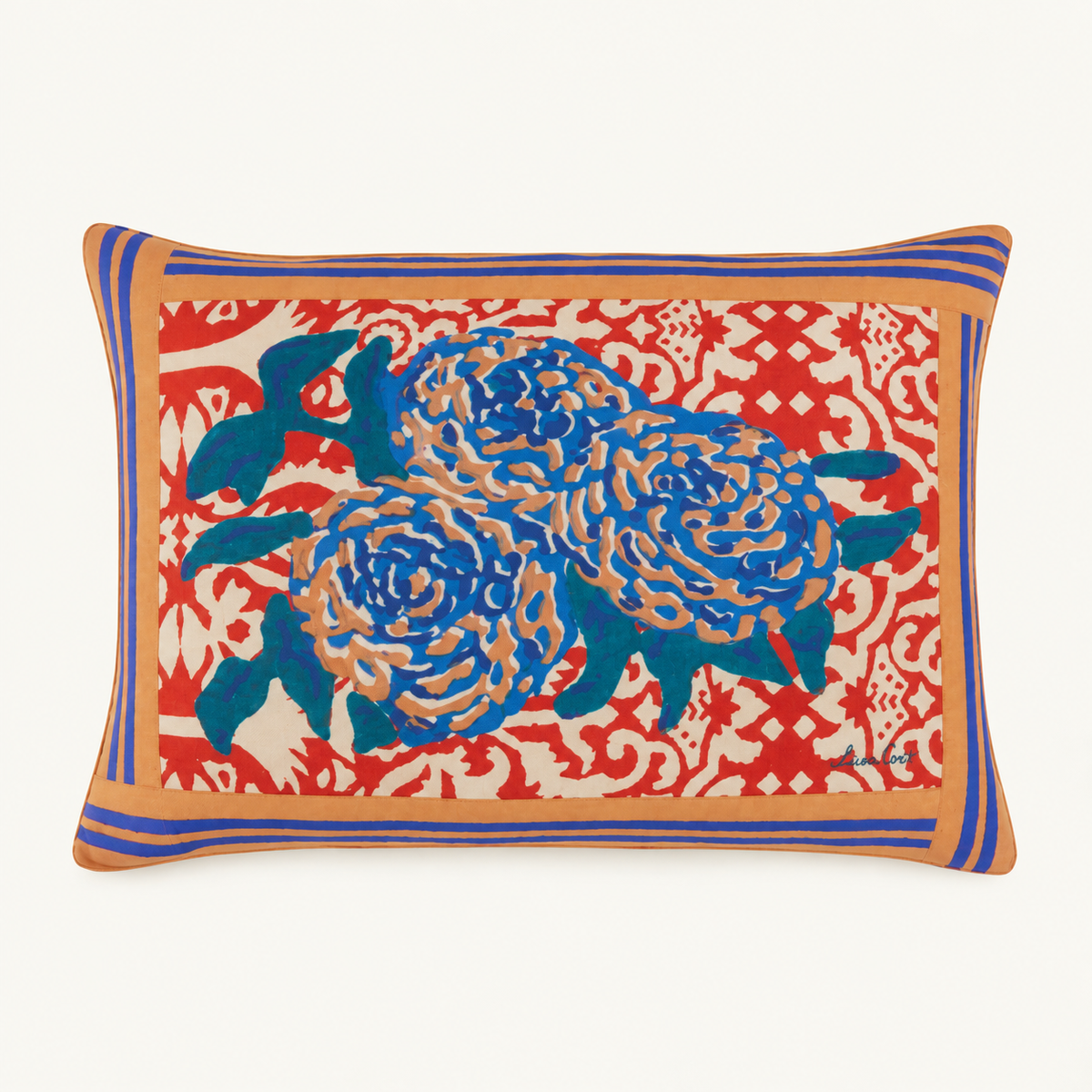 Dam Dam Red Sage Lumbar Baby Pillow