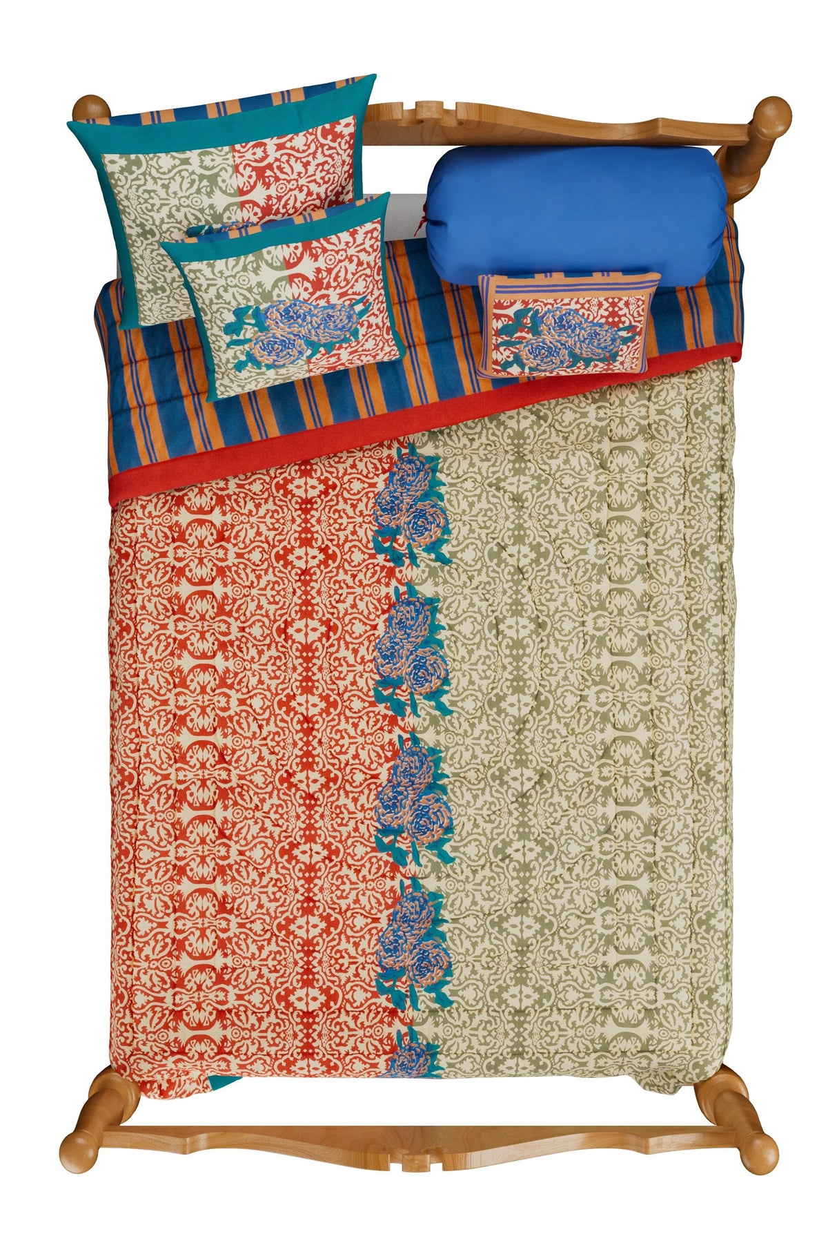 Dam Dam Red Sage Quilt in Queen/King