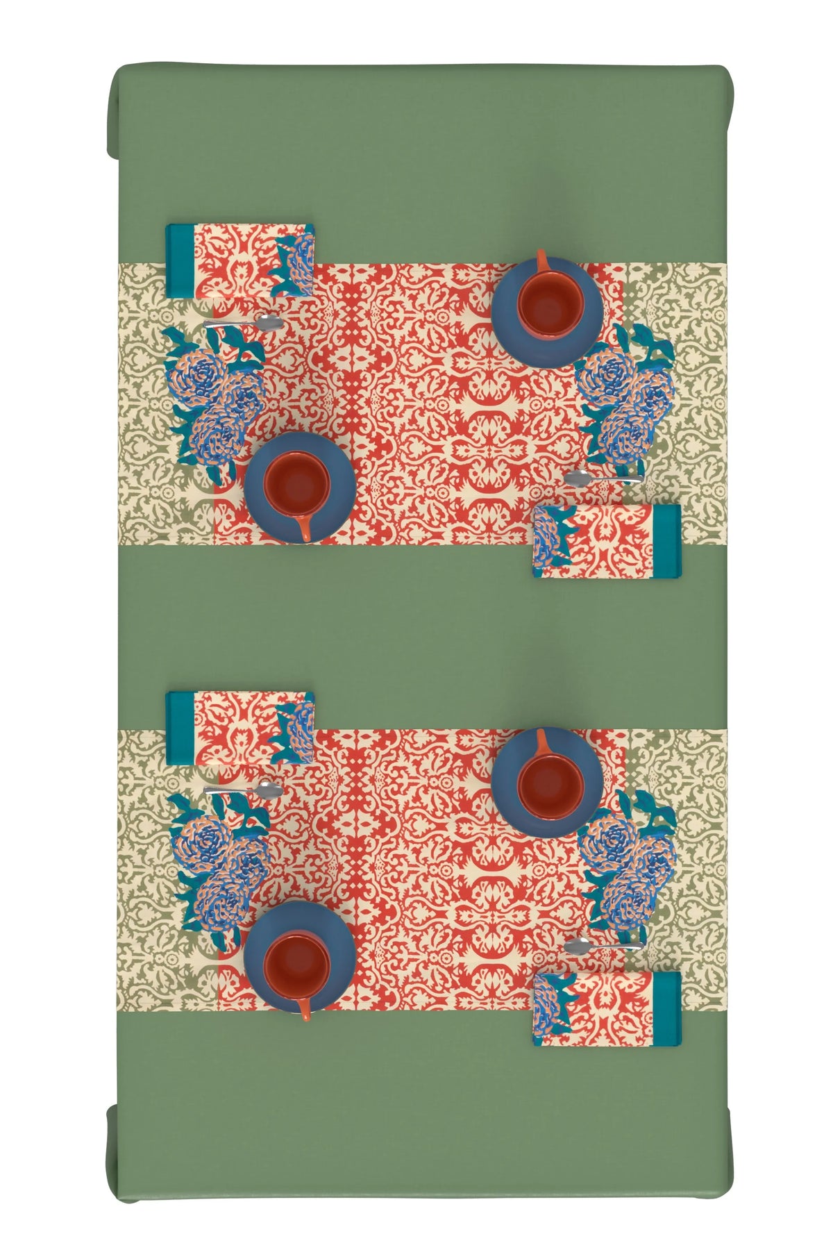 Dam Dam Red Sage Table Runner