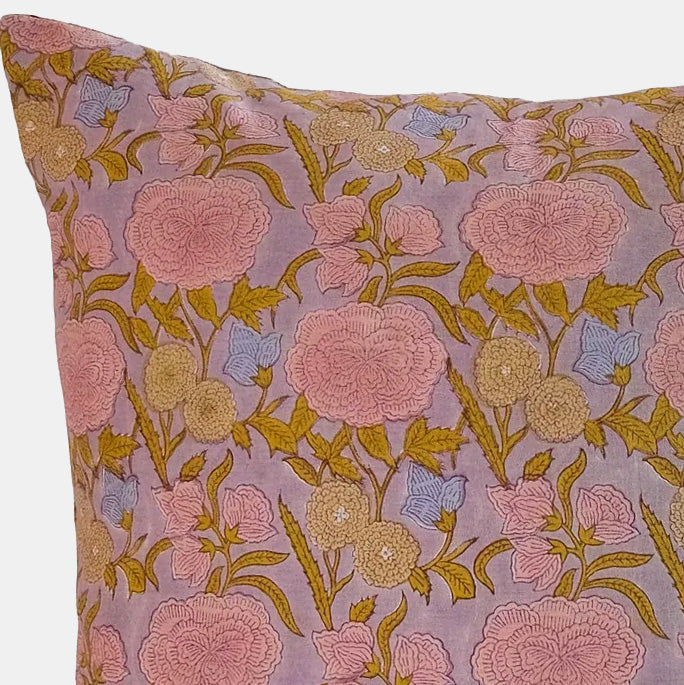 Nargis Faded Mauve Square Pillow - Collyer's Mansion