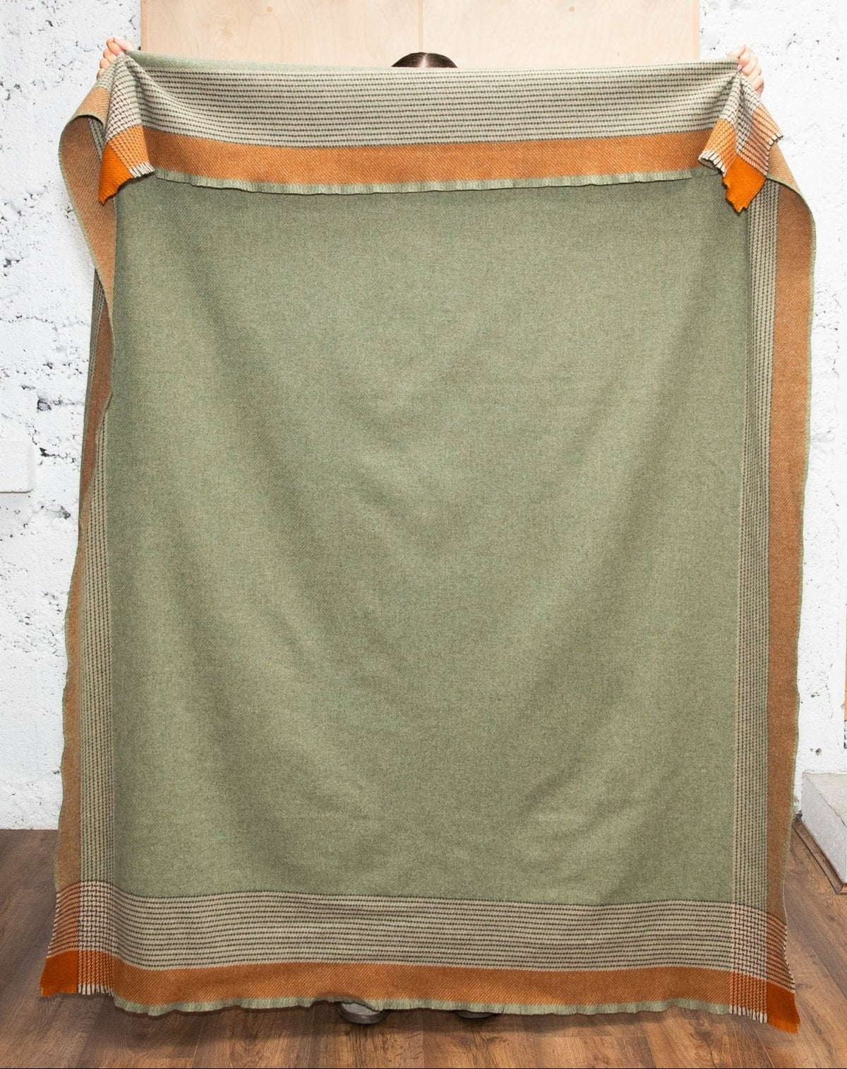 Heron Fern Lambswool Throw