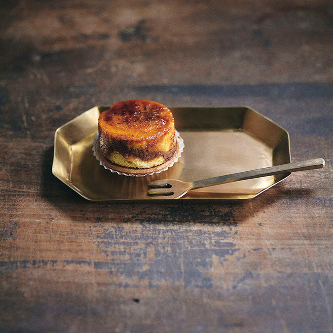 Long Octagonal Brass Tray