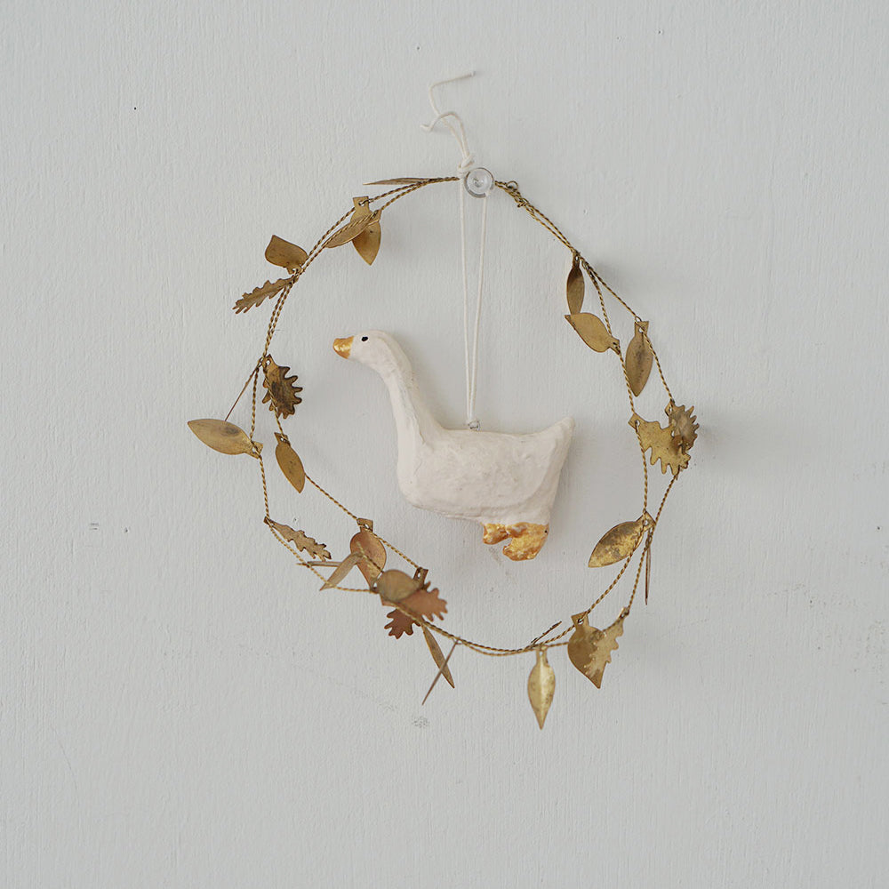 Paper Mache Duck Ornament
