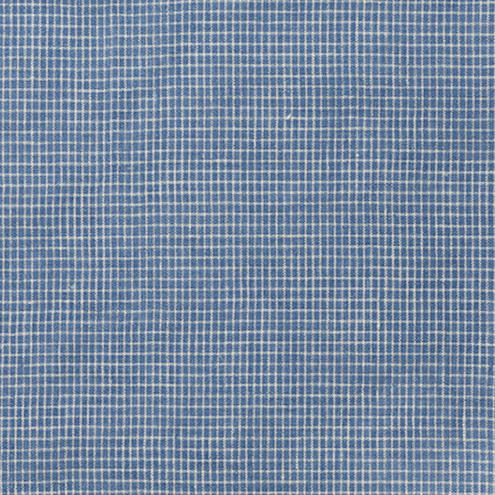 Linen Placemat in Amelia Blue Check - Collyer's Mansion