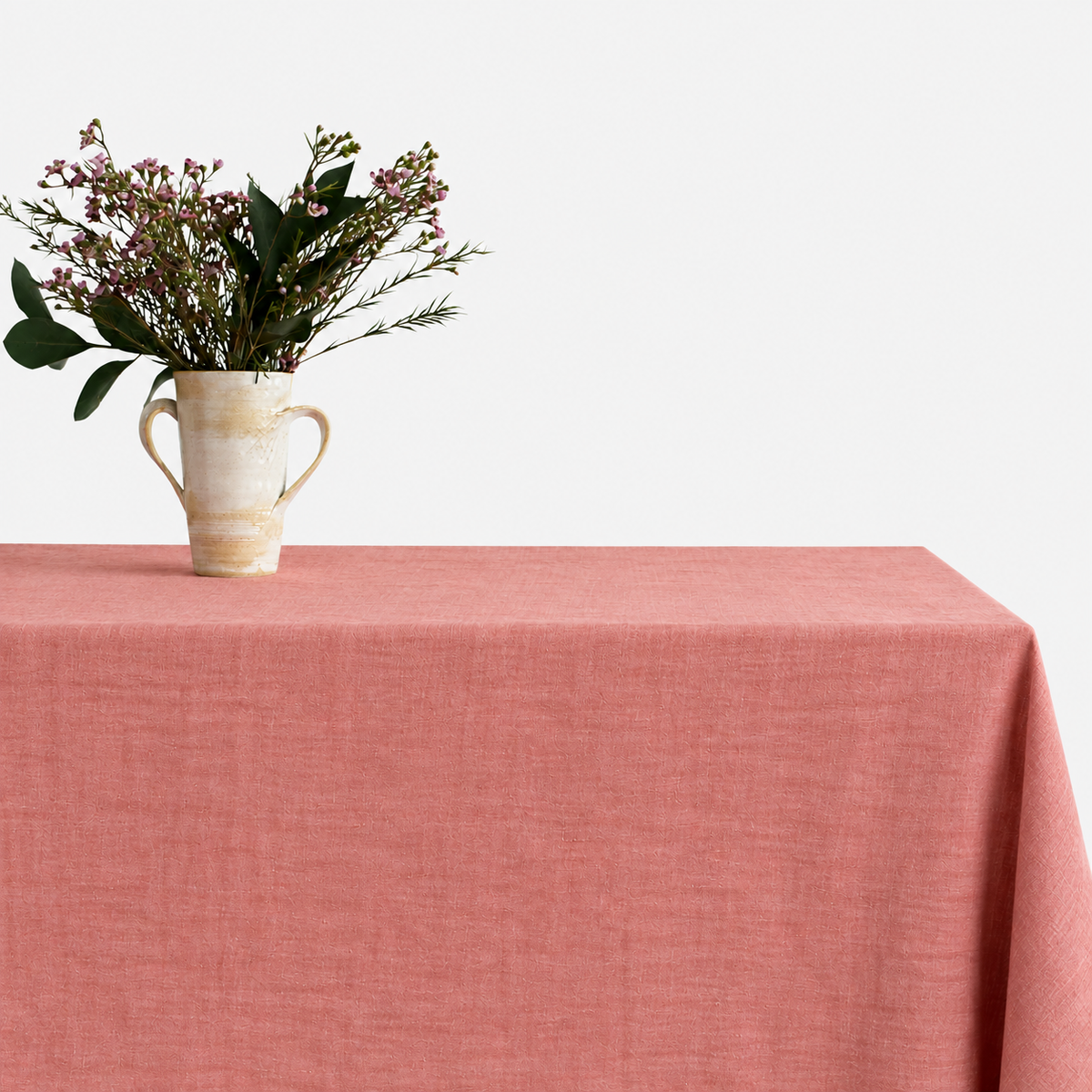 Linen Tablecloth in Peach