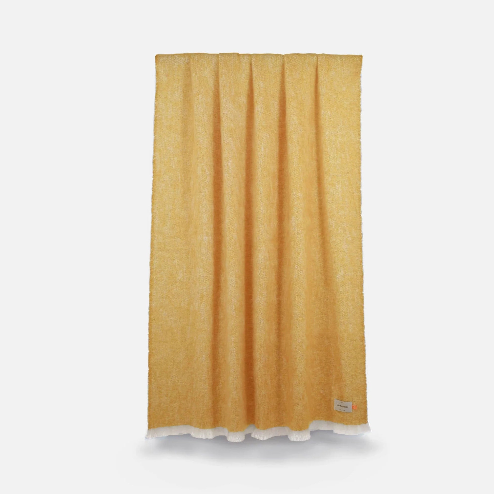 Mooneen Ochre Mohair Throw - Collyer's Mansion