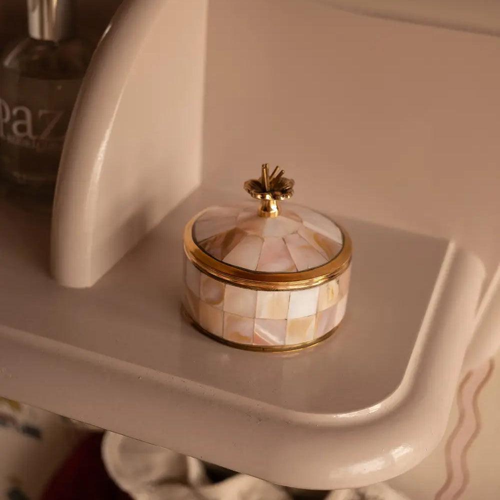 Maisie Circus Box Medium in Pearly