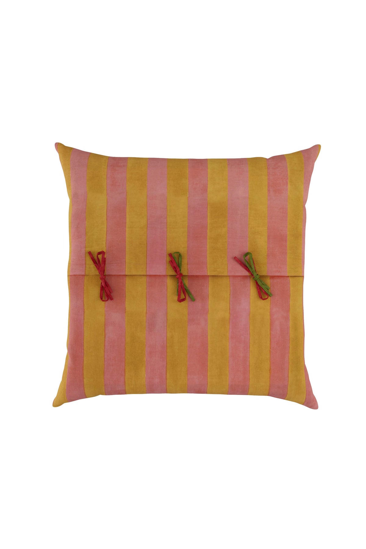 Nizam Cream Pink Square Pillow in 24"