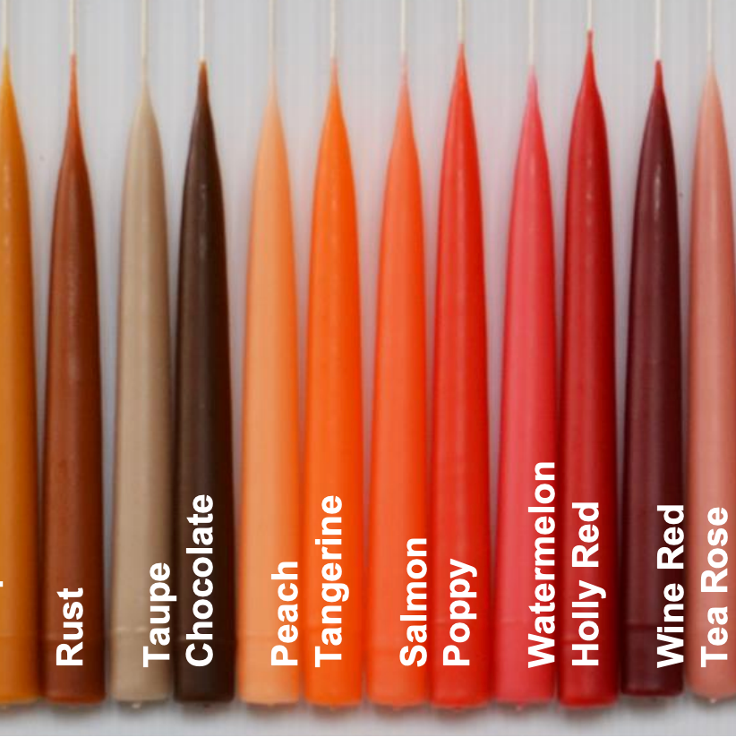 Peach Taper Candles