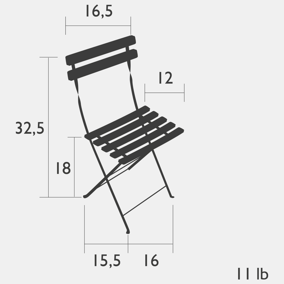 Metal Bistro Chair Set of 2