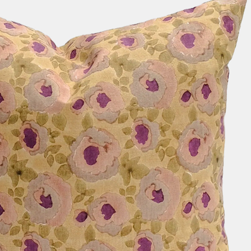 Riya Warm Olive Square Pillow