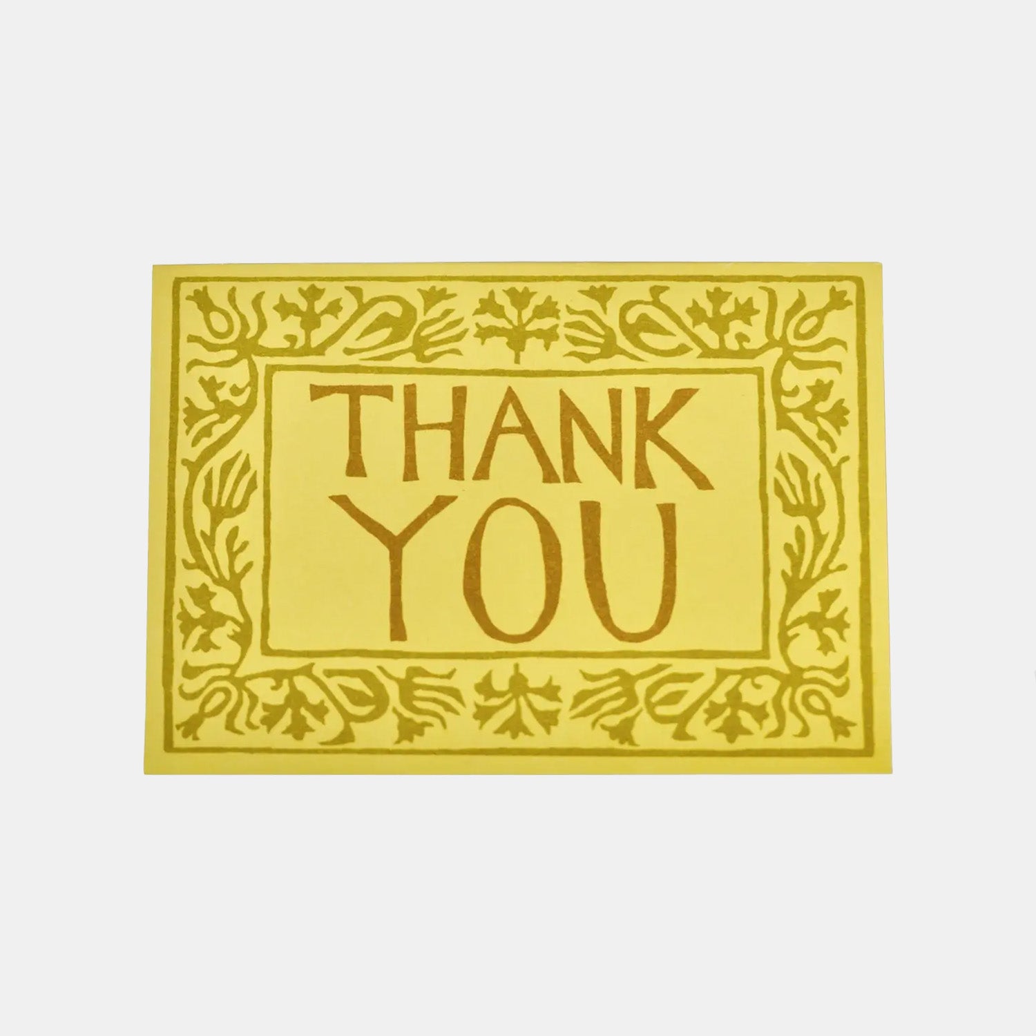 Thank You Yellow Arabesque Card
