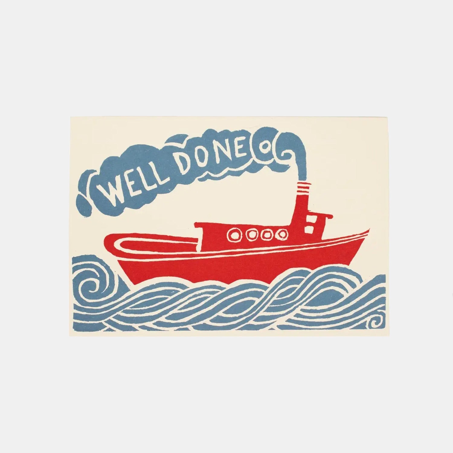 Well Done Tugboat Card