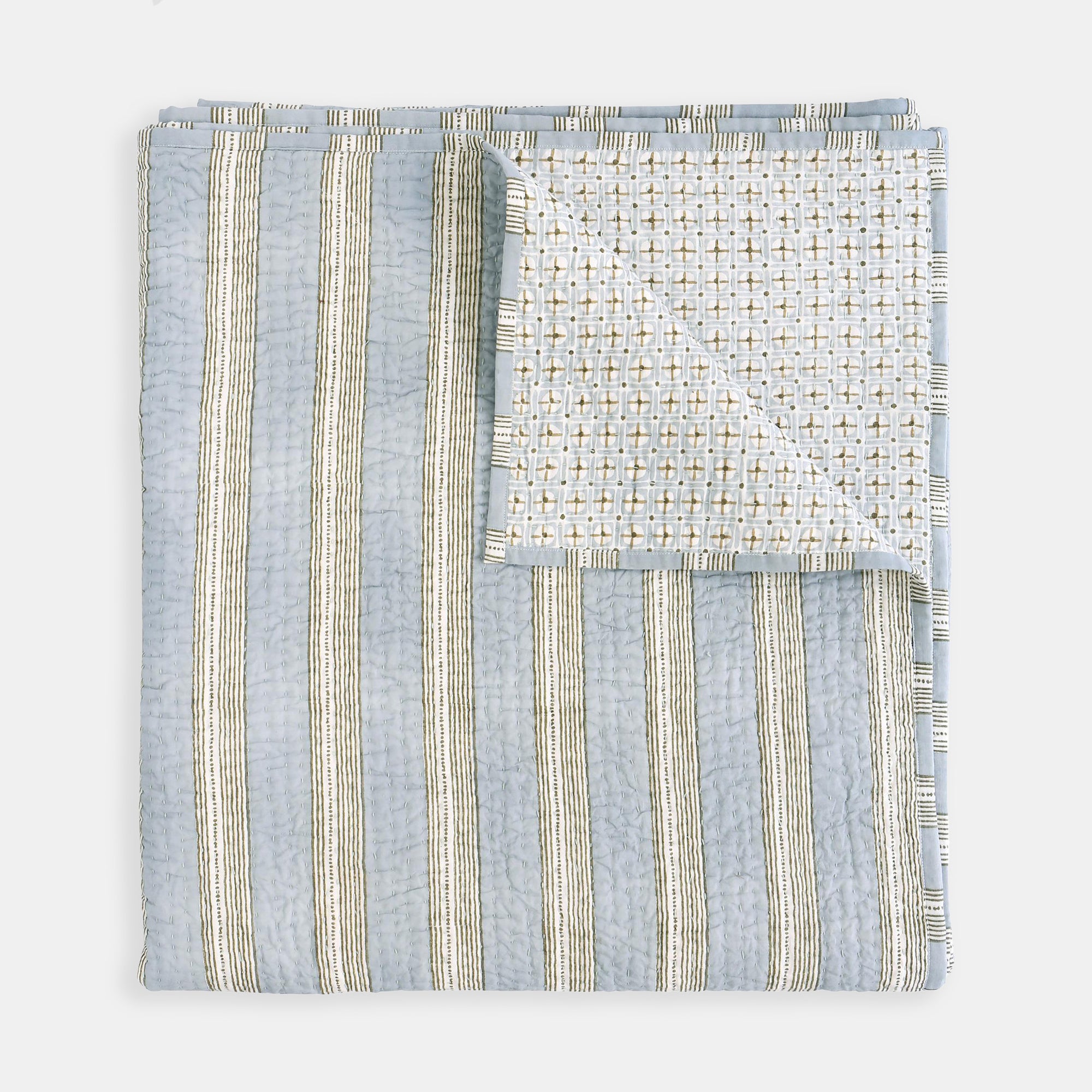 Berber Celadon Quilt in Queen