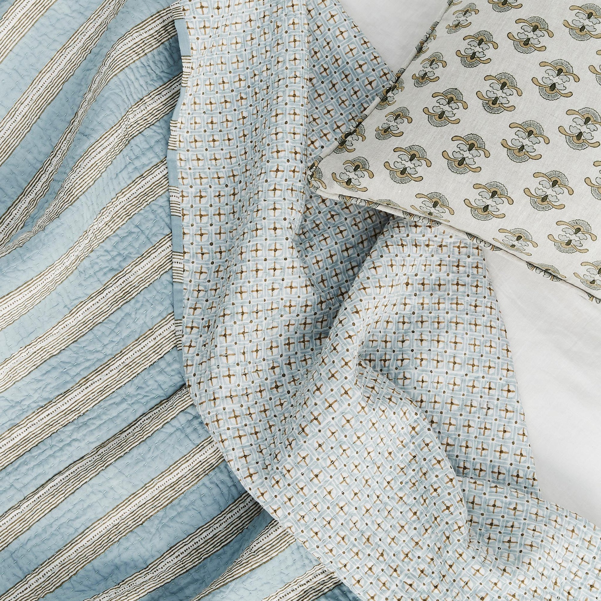 Berber Celadon Quilt in Queen