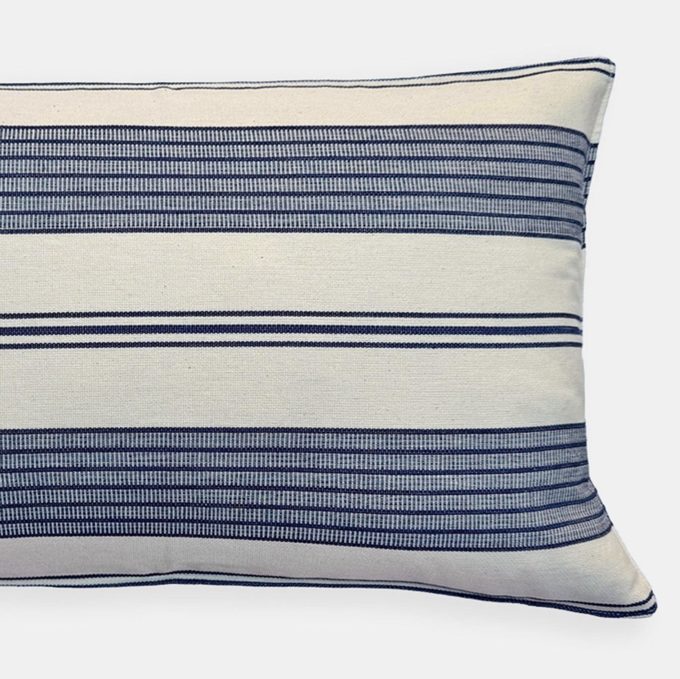 Tick Mark Stripe Lumbar Pillow