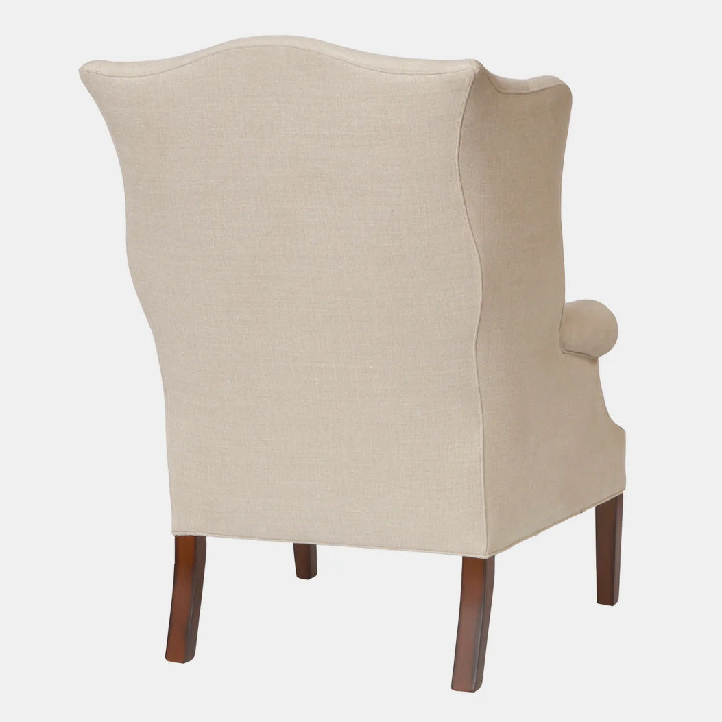 Thorn Tail Wingback Chair: Made to Order