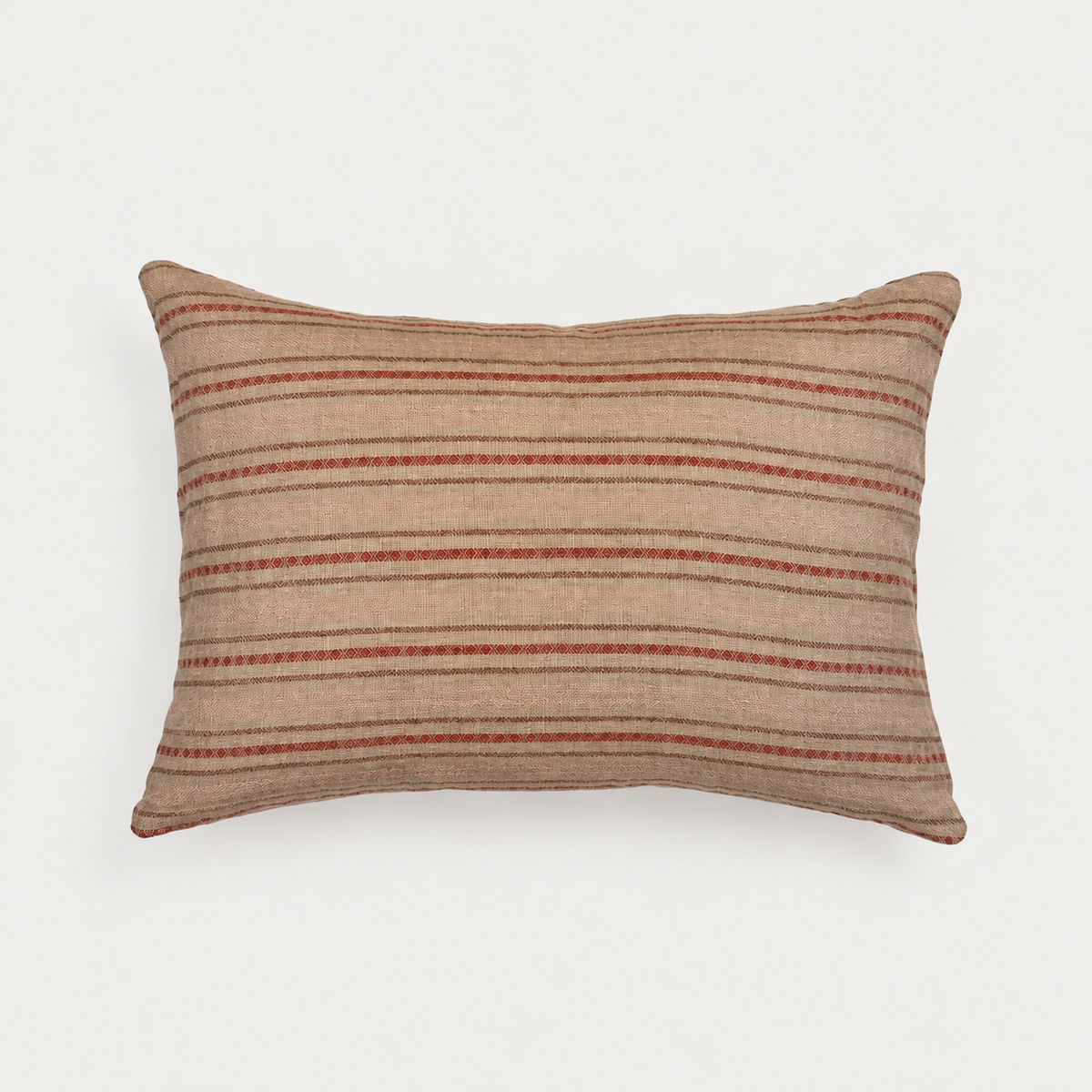 Blush Stripe Lumbar Pillow